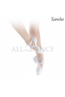 Baletki SILHOUETTE Sansha białe